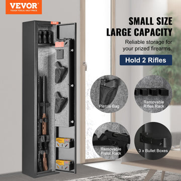VEVOR Gun Safe Rifle Safe with Digital Keypad & Lock for 3 Rifles and 4 Pistols - 0