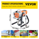 VEVOR High Pressure Airless Wall Paint Spray Gun Sprayer 600W Machine Spraying-7