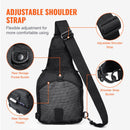 Tactical Sling Bag 10L Military Rover Shoulder Sling Backpack Black-6