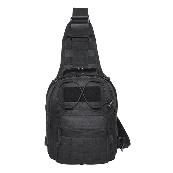 VEVOR Tactical Sling Bag 10L Military Rover Shoulder Sling Backpack Black