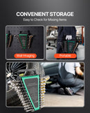 Combination Wrench Set 24 PCS SAE 1/4" - 7/8" Metric 8-19mm Organizer Rack-6