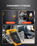 Combination Wrench Set 8-Piece Metric 8 mm to 19 mm with Organizer Rack-6