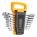 Combination Wrench Set 8-Piece Metric 8 mm to 19 mm with Organizer Rack-10