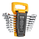 VEVOR Combination Wrench Set 8-Piece Metric 8 mm to 19 mm with Organizer Rack-10