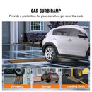 Curb Ramp, 2 Pack, 6.5 cm Rise, Rubber Driveway Ramps, Heavy Duty 15 tons Weight Capacity Threshold Ramp, Curbside Bridge Ramps for Loading Dock Garage Sidewalk, Expandable Full Ramp Set-2