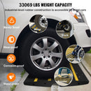 Curb Ramp, 2 Pack, 6.5 cm Rise, Rubber Driveway Ramps, Heavy Duty 15 tons Weight Capacity Threshold Ramp, Curbside Bridge Ramps for Loading Dock Garage Sidewalk, Expandable Full Ramp Set-4