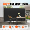 Retractable Side Awning, 160X300cm Aluminum Outdoor Privacy Screen, 280g Polyester Water-proof Retractable Patio Screen, UV 30+ Room Divider Wind Screen for Patio, Backyard, Balcony, Black-2