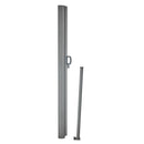 Retractable Side Awning, 160X300cm Aluminum Outdoor Privacy Screen, 280g Polyester Water-proof Retractable Patio Screen, UV 30+ Room Divider Wind Screen for Patio, Backyard, Balcony, Black-12