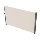Retractable Side Awning,160X300cm Aluminum Outdoor Privacy Screen, 280g Polyester Water-proof Retractable Patio Screen, UV 30+ Room Divider Wind Screen for Patio, Backyard, Balcony, Beige-10
