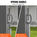 Retractable Side Awning, 160X600cm Aluminum Outdoor Privacy Screen, 280g Polyester Water-proof Retractable Patio Screen, UV 30+ Room Divider Wind Screen for Patio, Backyard, Balcony, Gray-5
