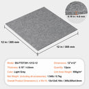 Carpet Tiles Peel and Stick, Squares Self Adhesive Carpet Floor Tile, Soft Padded Carpet Tiles, Easy Install DIY for Bedroom Living Room Indoor Outdoor (12 Tiles, Light Gray)-7