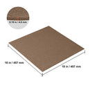 Carpet Tiles Peel and Stick, Squares Self Adhesive Carpet Floor Tile, Soft Padded Carpet Tiles, Easy Install DIY for Bedroom Living Room Indoor Outdoor (10 Tiles, Dark Brown)-1
