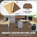 Carpet Tiles Peel and Stick, Squares Self Adhesive Carpet Floor Tile, Soft Padded Carpet Tiles, Easy Install DIY for Bedroom Living Room Indoor Outdoor (10 Tiles, Dark Brown)-3