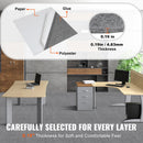 Carpet Tiles Peel and Stick, Squares Self Adhesive Carpet Floor Tile, Soft Padded Carpet Tiles, Easy Install DIY for Bedroom Living Room Indoor Outdoor (9Tiles, Light Gray)-3