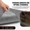 Carpet Tiles Peel and Stick, Squares Self Adhesive Carpet Floor Tile, Soft Padded Carpet Tiles, Easy Install DIY for Bedroom Living Room Indoor Outdoor (9Tiles, Light Gray)-5