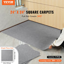 VEVOR Carpet Tiles Peel and Stick, Squares Self Adhesive Carpet Floor Tile, Soft Padded Carpet Tiles, Easy Install DIY for Bedroom Living Room Indoor Outdoor (9Tiles, Light Gray)-2