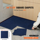 Carpet Tiles Peel and Stick, Squares Self Adhesive Carpet Floor Tile, Soft Padded Carpet Tiles, Easy Install DIY for Bedroom Living Room Indoor Outdoor (15Tiles, Dark Blue)-2