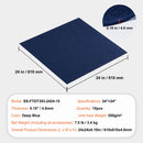 Carpet Tiles Peel and Stick, Squares Self Adhesive Carpet Floor Tile, Soft Padded Carpet Tiles, Easy Install DIY for Bedroom Living Room Indoor Outdoor (15Tiles, Dark Blue)-7