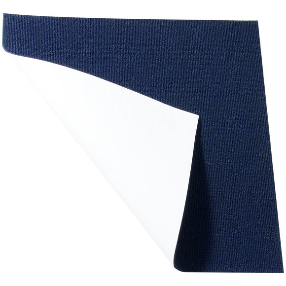 Carpet Tiles Peel and Stick, Squares Self Adhesive Carpet Floor Tile, Soft Padded Carpet Tiles, Easy Install DIY for Bedroom Living Room Indoor Outdoor (15Tiles, Dark Blue)