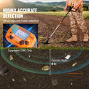 Metal Detector for Adults & Kids, 8", Professional Adjustable Higher Accuracy Gold Detector, IP68 Waterproof Coil with LCD Display Advanced DSP Chip, for Detecting Gold Coin Treasure Hunting-2