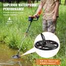 Metal Detector for Adults & Kids, 8", Professional Adjustable Higher Accuracy Gold Detector, IP68 Waterproof Coil with LCD Display Advanced DSP Chip, for Detecting Gold Coin Treasure Hunting-5