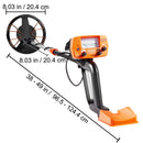 Metal Detector for Adults & Kids, 8", Professional Adjustable Higher Accuracy Gold Detector, IP68 Waterproof Coil with LCD Display Advanced DSP Chip, for Detecting Gold Coin Treasure Hunting-8