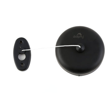Retractable Single Clothesline - Black