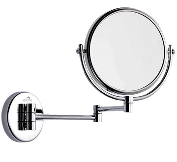 3X & 1X Wall Mount Magnifying Mirror (Solid Brass)