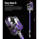 Devanti Stick Vacuum Cleaner Bagless Cordless 150W Purple-8