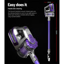 Devanti Stick Vacuum Cleaner Bagless Cordless 150W Purple-8