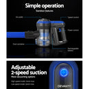 Devanti Stick Vacuum Cleaner Brushless Cordless 250W Blue-3