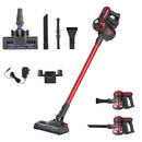 Devanti Stick Vacuum Cleaner Brushless Cordless 250W Red-1