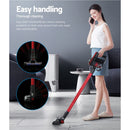 Devanti Stick Vacuum Cleaner Brushless Cordless 250W Red-4