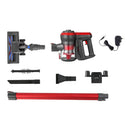 Devanti Stick Vacuum Cleaner Brushless Cordless 250W Red-7