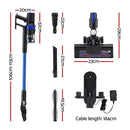 Devanti Stick Vacuum Cleaner Brushless Cordless 350W Blue-2