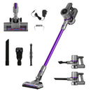 Devanti Stick Vacuum Cleaner Bagless Cordless 120W Purple-1