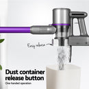 Devanti Stick Vacuum Cleaner Bagless Cordless 120W Purple-4