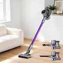 Devanti Stick Vacuum Cleaner Bagless Cordless 120W Purple-1