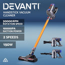 Devanti Stick Vacuum Cleaner Bagless Cordless 150W Gold-3