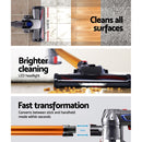 Devanti Stick Vacuum Cleaner Bagless Cordless 150W Gold-4