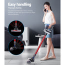 Devanti Stick Vacuum Cleaner Bagless Cordless Red 150W-3