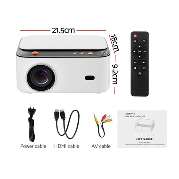 Devanti Video Project 4K 1080P Android 5G Wifi Home Cinema - 0