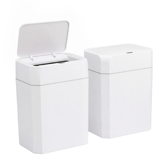 Artiss Rubbish Bin 12L 2-Pack Sensor Kitchen Automatic Motion Touchless White