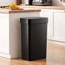 Artiss Rubbish Bin 50L Sensor Kitchen Automatic Motion Plastic Touchless Black-1