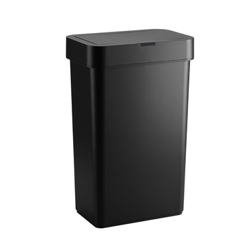 Artiss Rubbish Bin 50L Sensor Kitchen Automatic Motion Plastic Touchless Black - 0