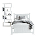 Artiss King Single Bed Frame and Bookshelf-1