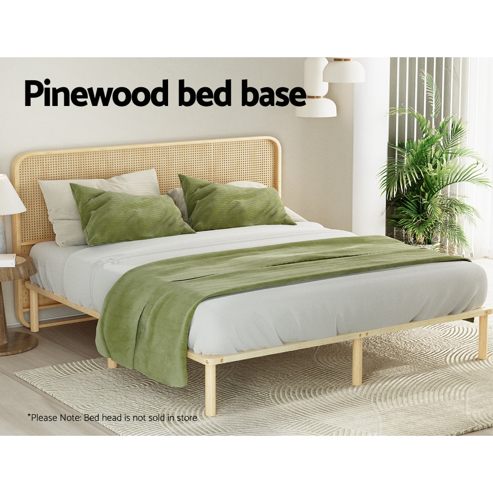 Artiss Bed Frame King Size Wooden Base Mattress Platform Timber Pine AMBA