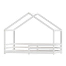 Artiss Bed Frame Wooden Kids Single House Frame White AMOS-7