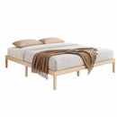 Artiss Bed Frame King Size Wooden Base Mattress Platform Timber Pine BRUNO-7