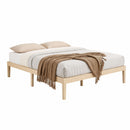 Artiss Bed Frame Queen Size Wooden Base Mattress Platform Timber Pine BRUNO-8